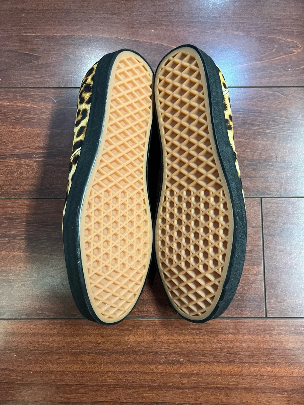 Womens 7.5 Vans Authentic Lowpro Leopard Print Low Top Shoe Sneaker New HALF BOX